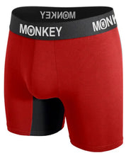 Men's Red Bamboo Boxer Brief. - Monkey Undies