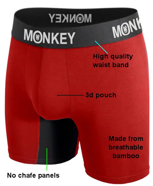 6 pack - Monkey Undies for $19.99 per pair - Monkey Undies