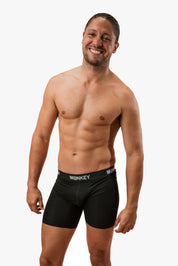 Men's Black Bamboo Boxer Brief - Monkey Undies