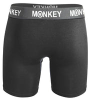 Men's Black Bamboo Boxer Brief - Monkey Undies