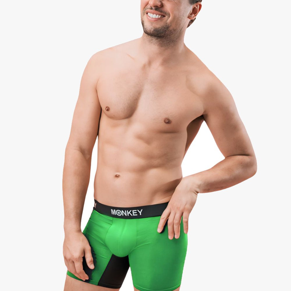 Men's Lime Green Bamboo Boxer Brief - pre order - Monkey Undies