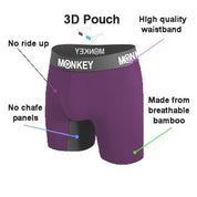 Men's Purple Bamboo Boxer Brief - pre order - Monkey Undies