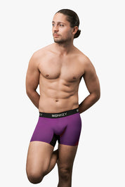 Men's Purple Bamboo Boxer Brief - pre order - Monkey Undies