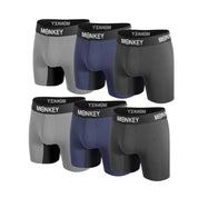 Monkey Undies 6 pack Navy Blue, Grey, Black - Monkey Undies