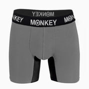 Men's Grey Bamboo Boxer Brief - Monkey Undies