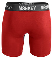 Men's Red Bamboo Boxer Brief - Monkey Undies