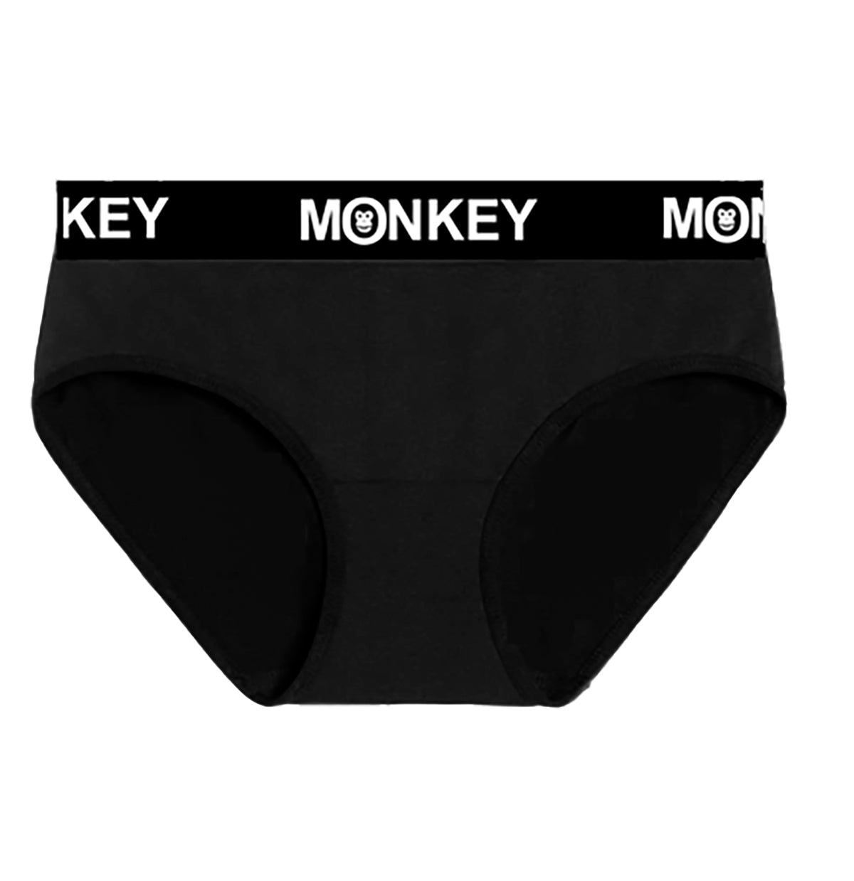 Women's Black Bamboo Bikini Brief - Monkey Undies