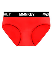 Women's Red Bamboo Bikini brief - Monkey Undies